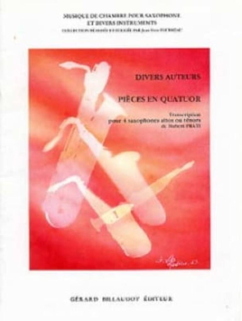 Pieces En Quatuor (4 Saxophones Alt or Tenor)